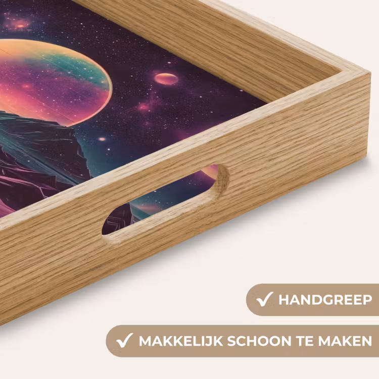 Dienblad - Landschap - Planeten - Horizon - Paars — 8