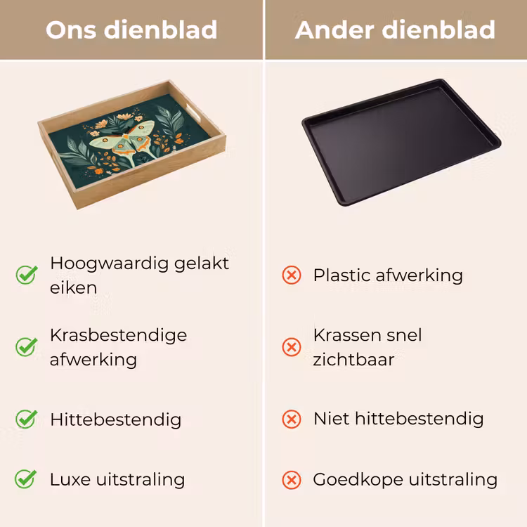 Dienblad - Sierlijk - Vlinder - Groen - Bladeren — 9