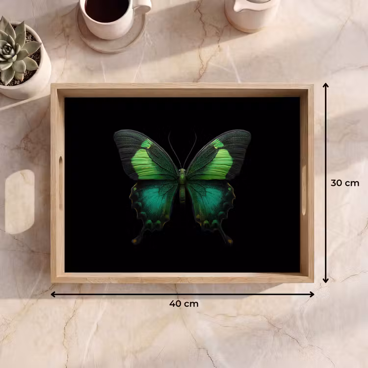Dienblad - Vlinder - Groen - Opvallend — 7