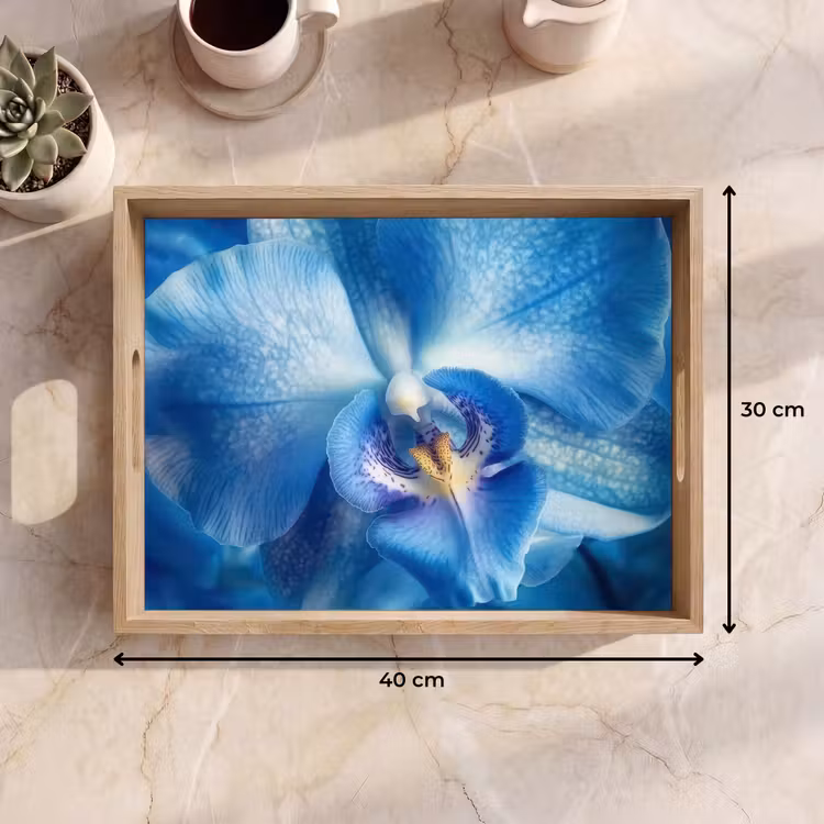 Dienblad - Blauw - Orchidee - Elegeant — 7