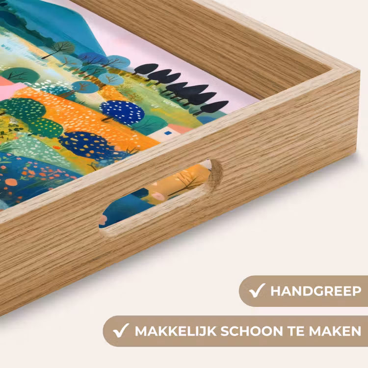Dienblad - Heuvellandschap - Fantasierijk - Kleurcontrasten — 8