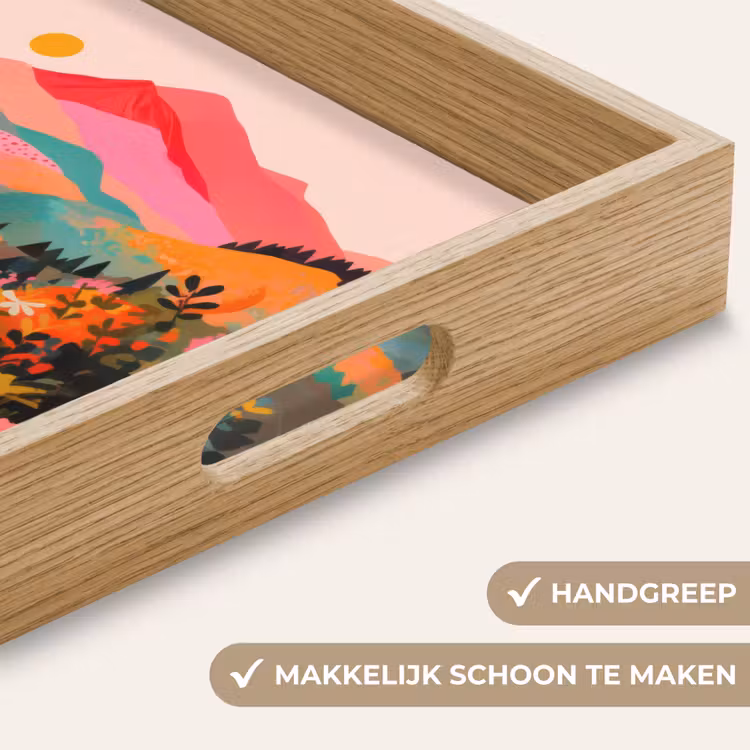 Dienblad - Zonsondergang - Bergvallei - Contrast — 8