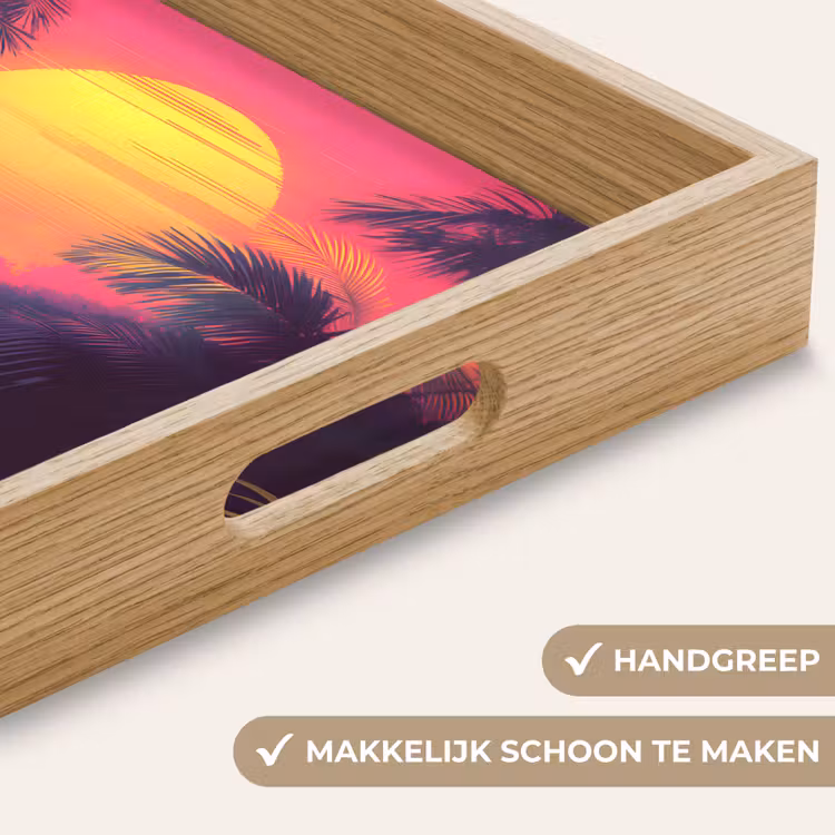 Dienblad - Zon - Geel - Palmbomen - Tropisch — 8