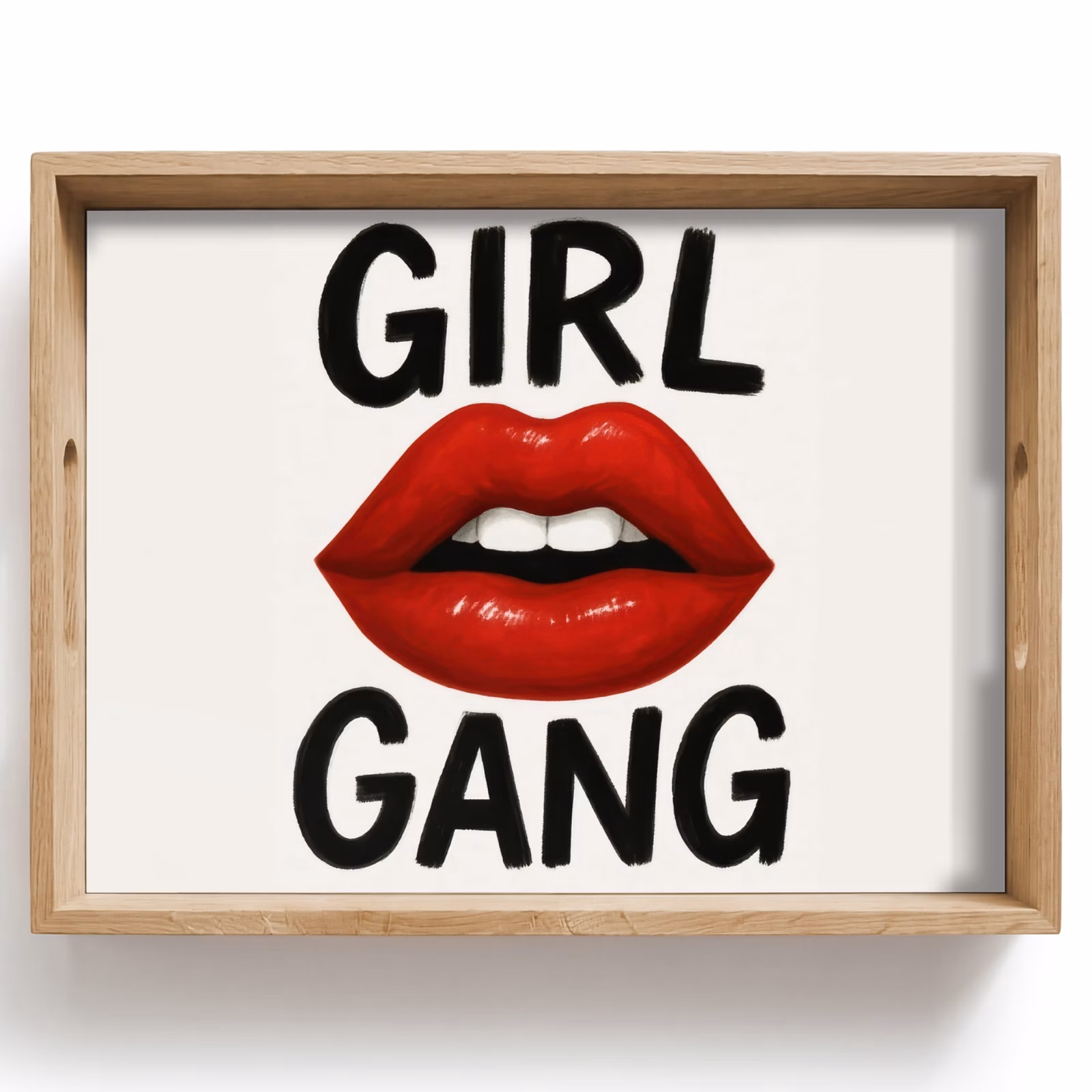 Dienblad - Lip - Girl - Rood - Letters — 1