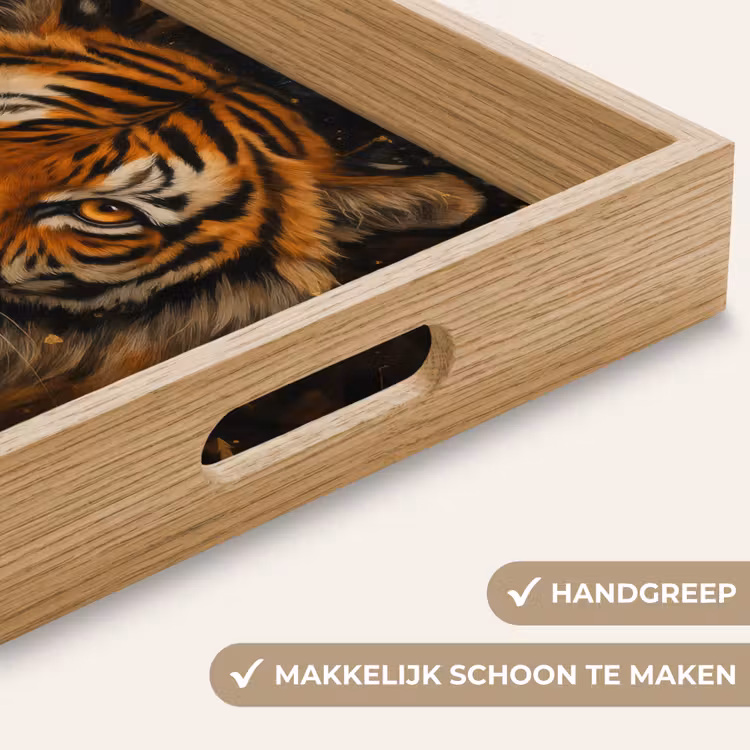 Dienblad - Bladeren - Tijger - Oranje — 8