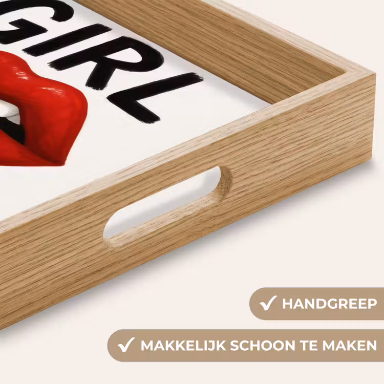 Dienblad - Lip - Girl - Rood - Letters — 8