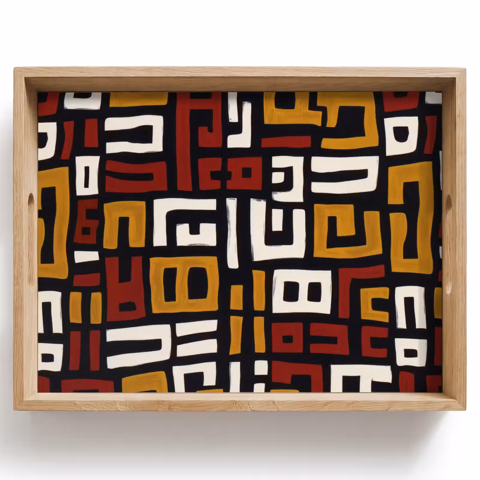 Dienblad - Abstract - Patroon - Rood — 1