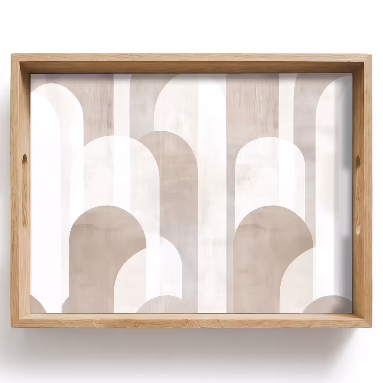 Dienblad - Abstracte bogen - Modern - Beige — 1