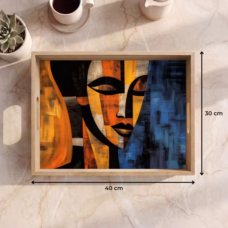 Dienblad - Abstract - Portret - Kleurvakken — 7