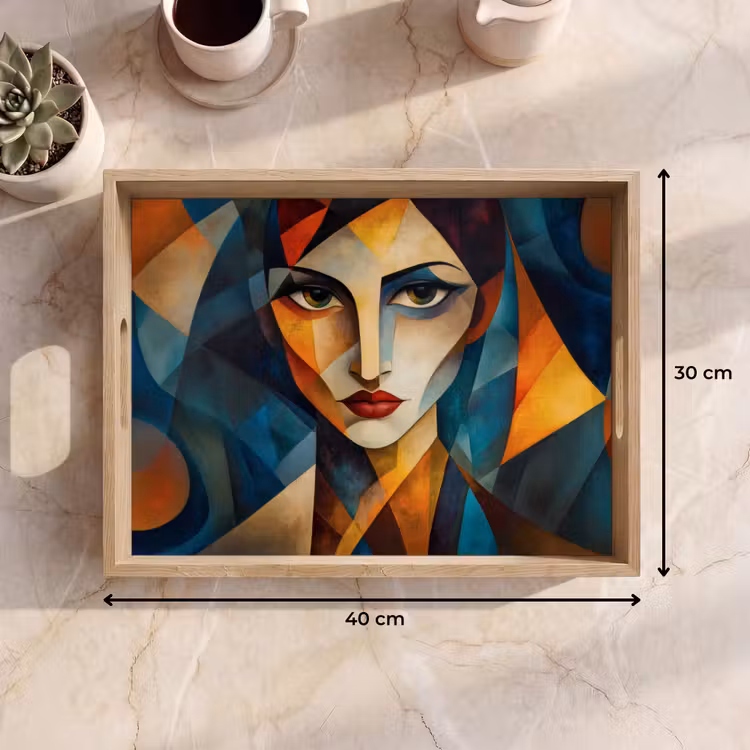 Dienblad - Portret - Abstract - Vormen — 7