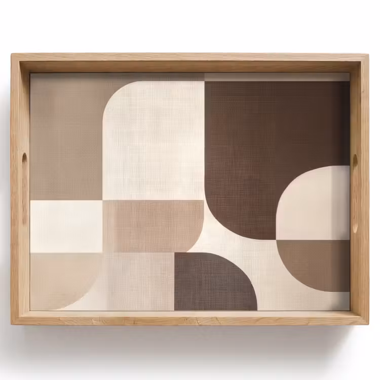 Dienblad - Geometrisch - Geweven structuur - Modern — 1