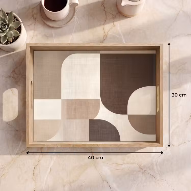 Dienblad - Geometrisch - Geweven structuur - Modern — 7
