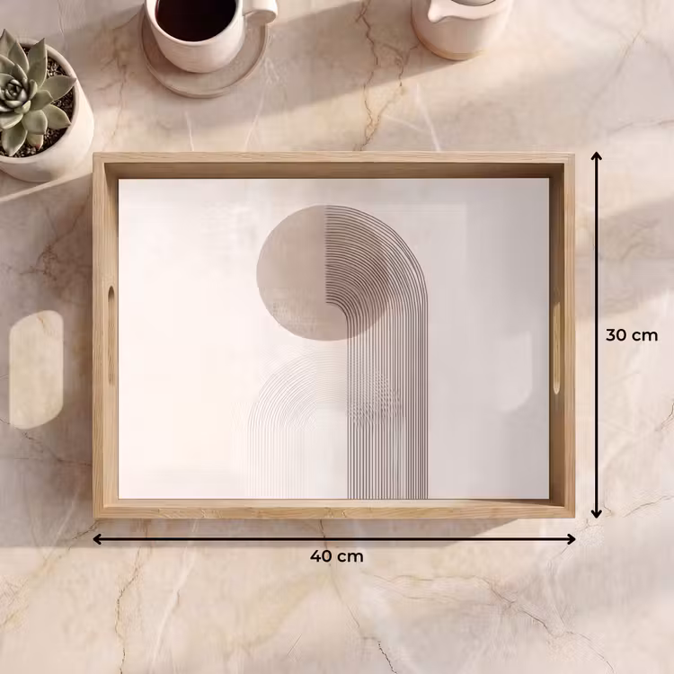 Dienblad - Minimalistisch - Cirkel - Lichtgrijs — 7