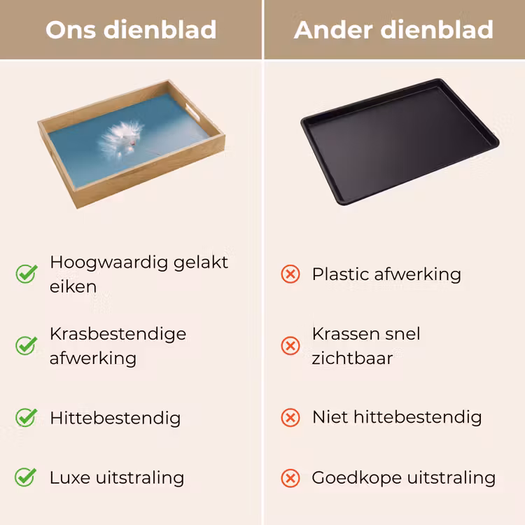 Dienblad - Paardenbloempluisje - Blauw - Lucht — 9
