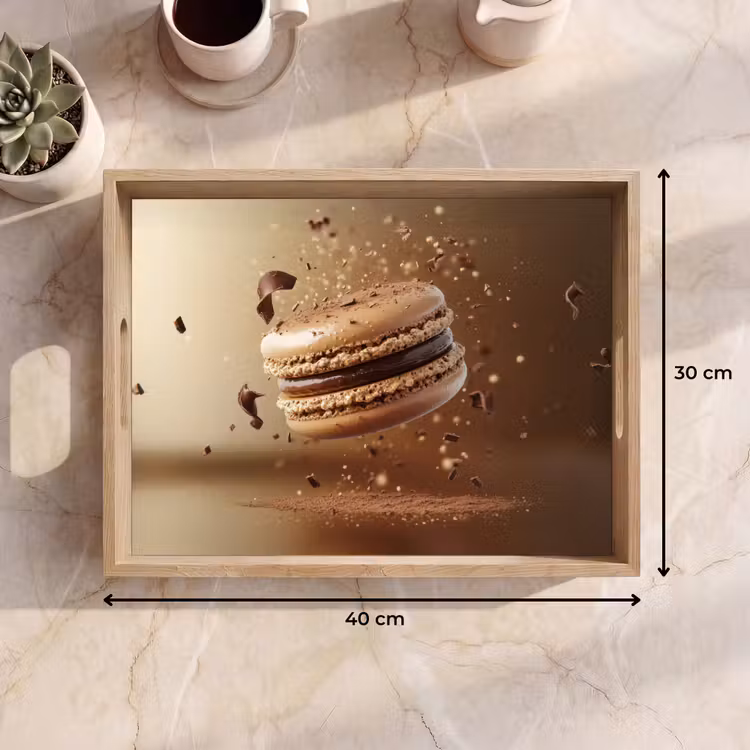 Dienblad - Chocolade - Macarons - Eten - Snoep — 7
