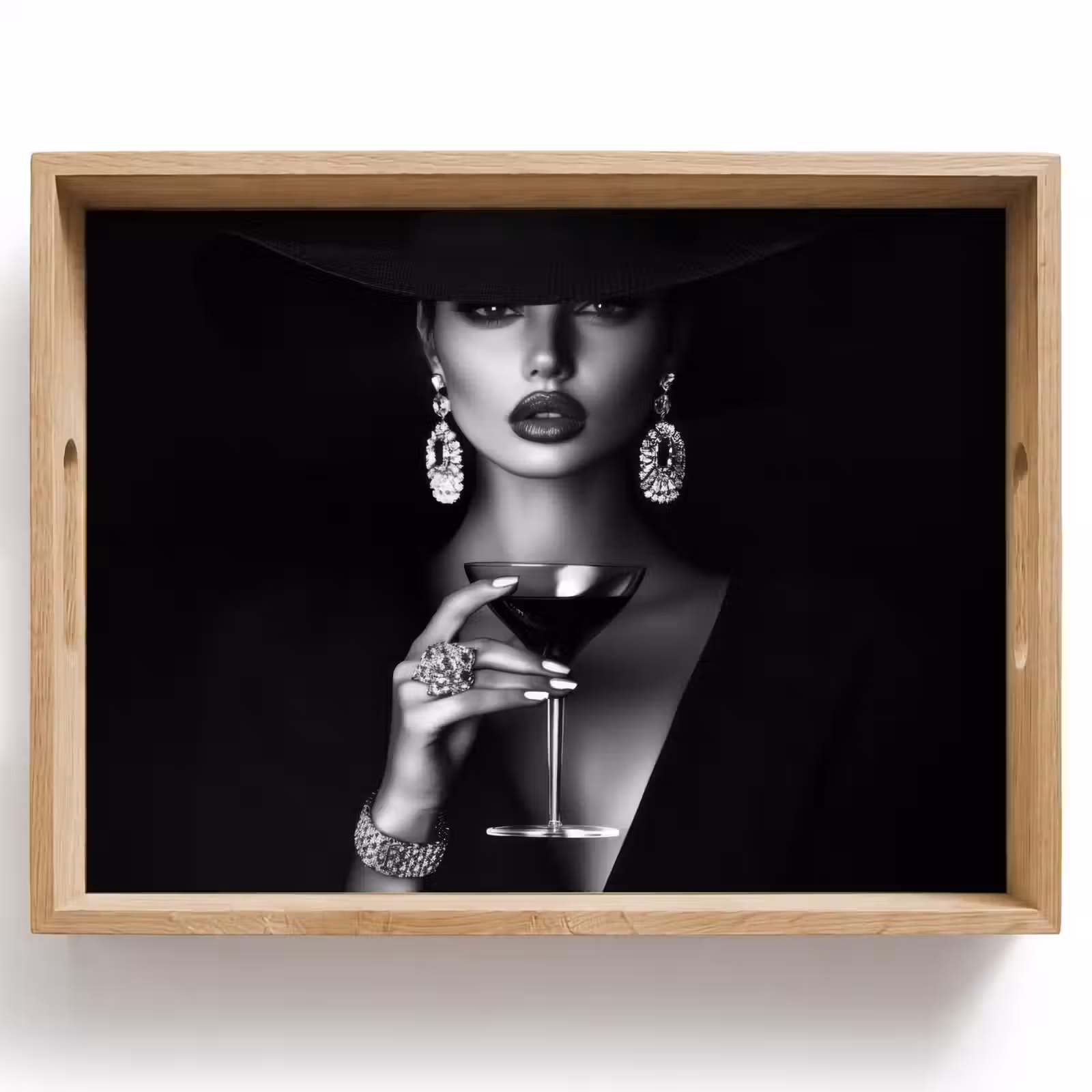 Dienblad - Vrouw - Cocktail - Chic — 1