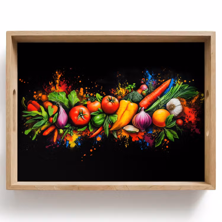 Dienblad - Groente - Eten - Kruiden - Graffiti - Koken — 1
