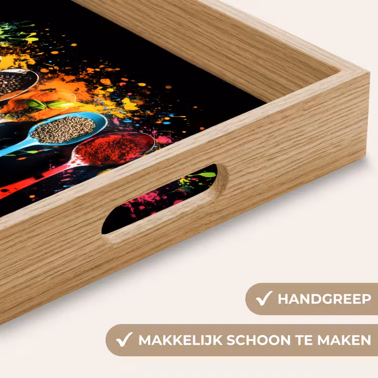 Dienblad - Lepels - Kruiden - Modern - Graffiti - Verf - Kleurrijk — 8