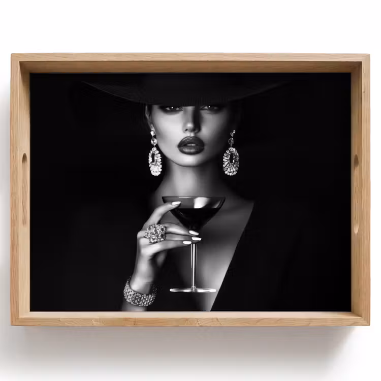 Dienblad - Vrouw - Cocktail - Chic — 1