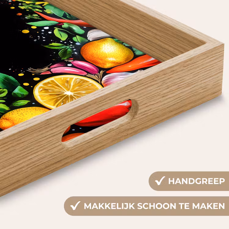 Dienblad - Citroenen - Peper - Kruiden - Graffiti - Verf - Abstract — 8