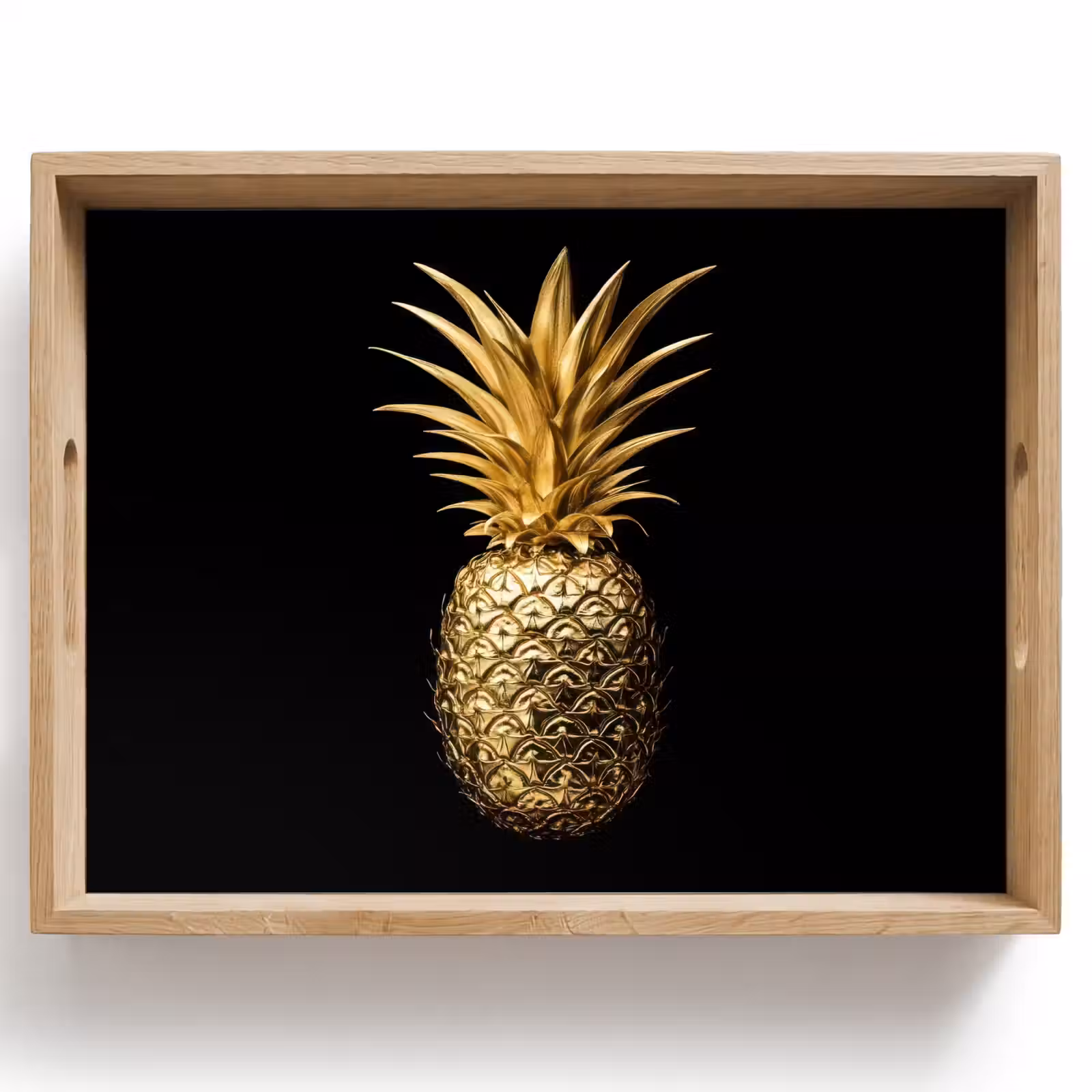 Dienblad - Ananas - Zwart - Goud - Luxe — 1