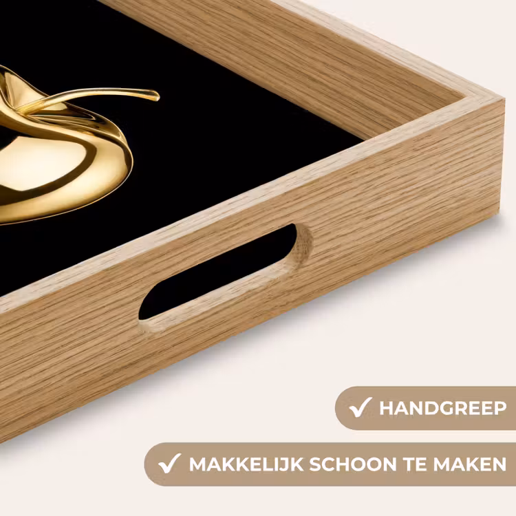 Dienblad - Appel - Goud - Chrome - Zwart — 8