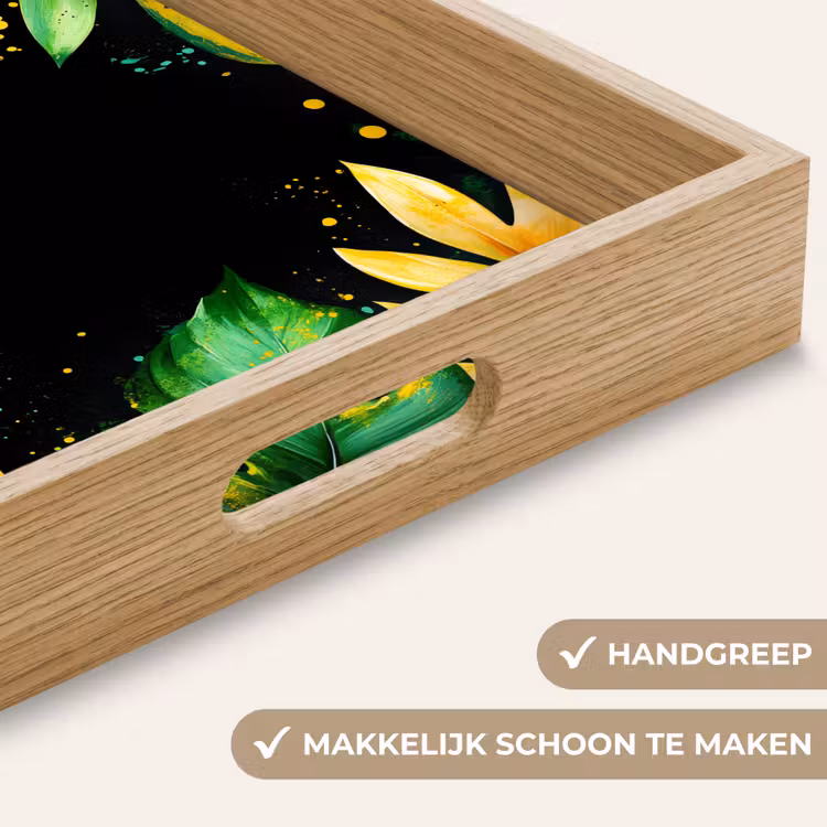 Dienblad - Bladeren - Groen - Geel - Verf - Jungle — 8