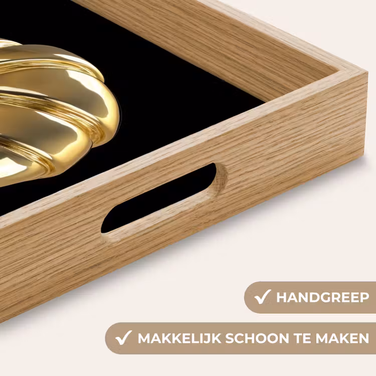 Dienblad - Croissant - Brood - Goud - Zwart — 8
