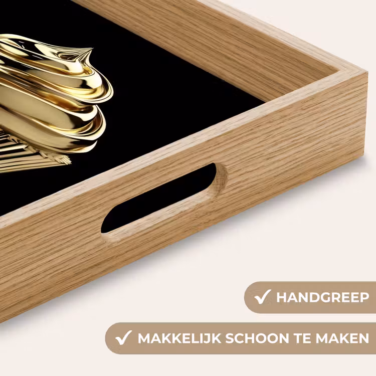 Dienblad - Cupcake - Eten - Goud - Zwart — 8