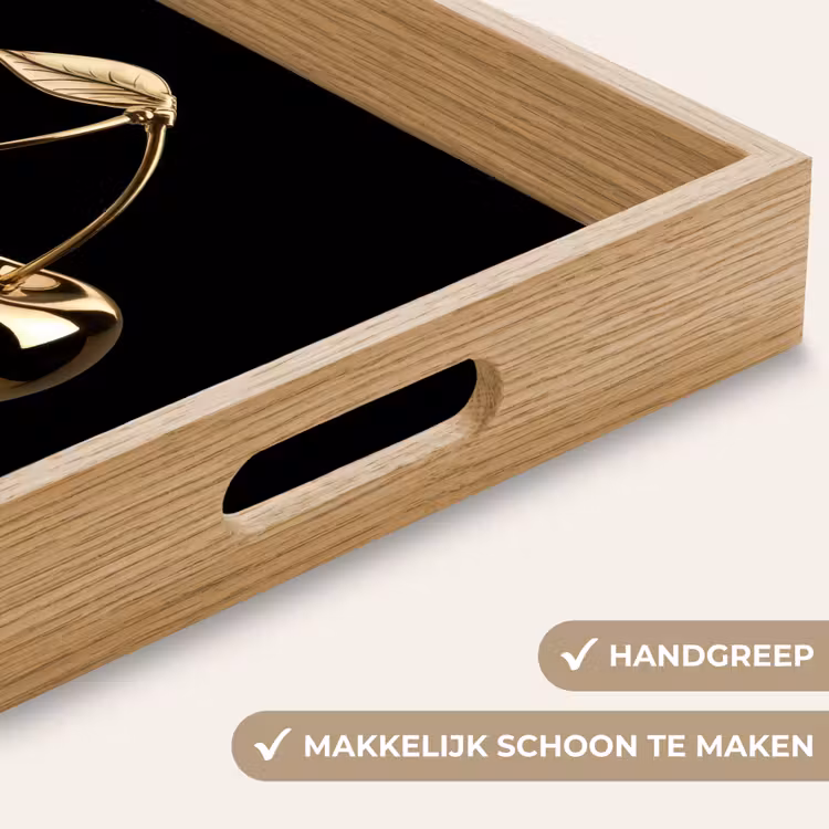 Dienblad - Kersen - Zwart - Goud - Chrome — 8