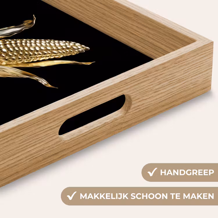 Dienblad - Mais - Eten - Goud - Zwart — 8