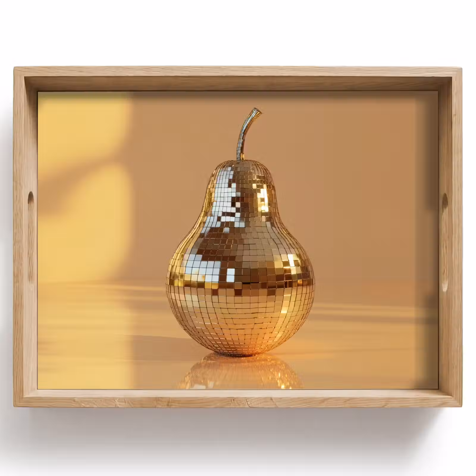 Dienblad - Goud - Disco - Glitter - Peer — 1
