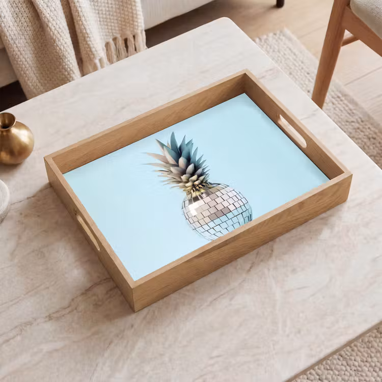 Dienblad - Blauw - Ananas - Disco - Discobal — 2