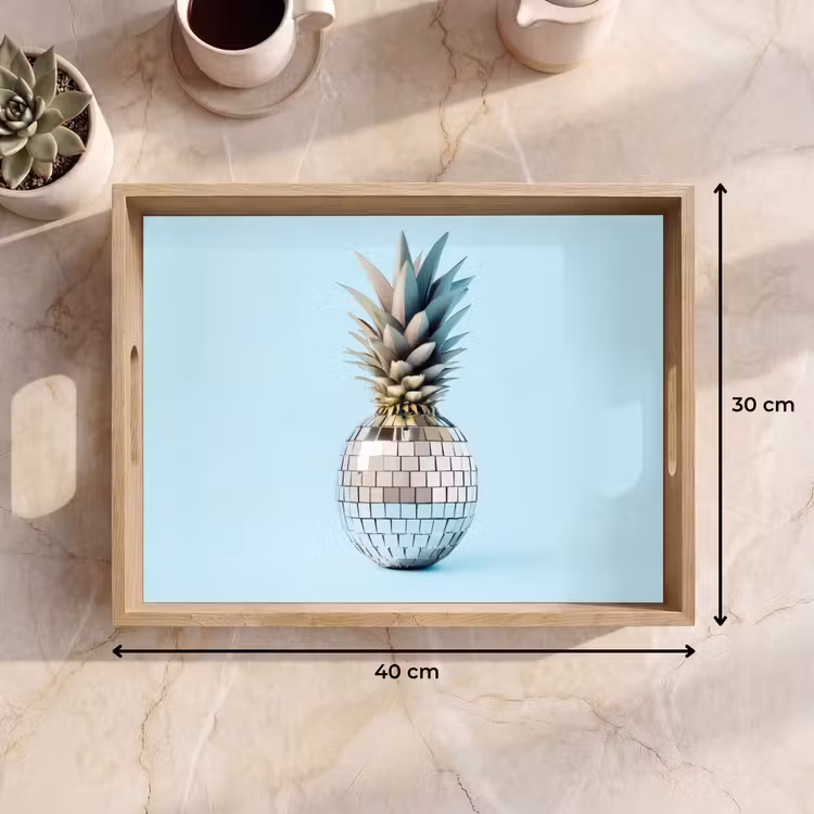 Dienblad - Blauw - Ananas - Disco - Discobal — 7