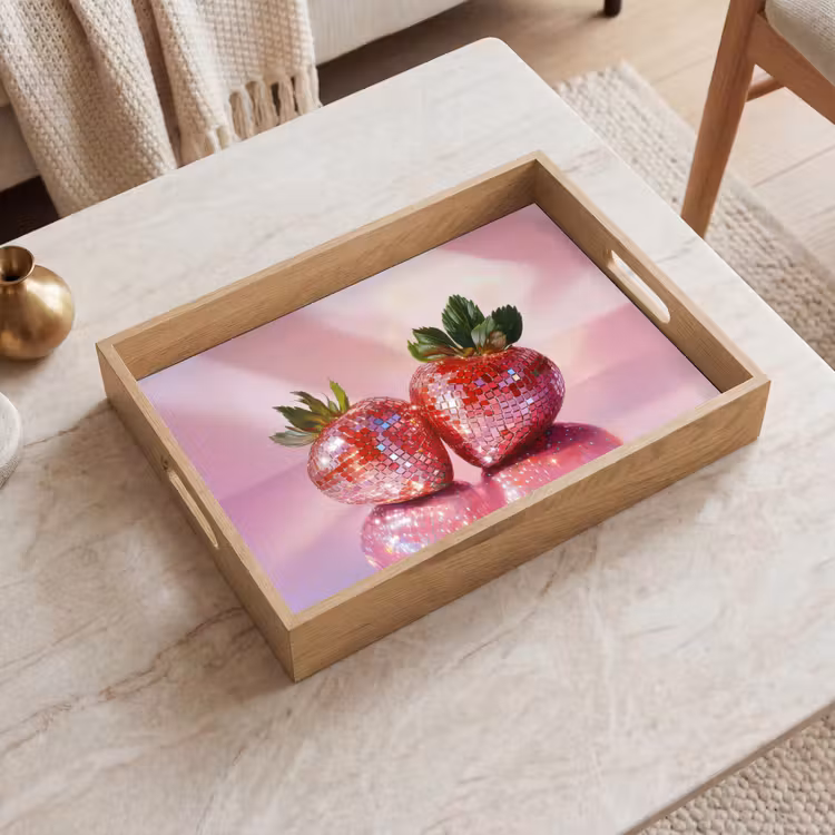 Dienblad - Disco - Fruit - Glitter - Strawberry — 2