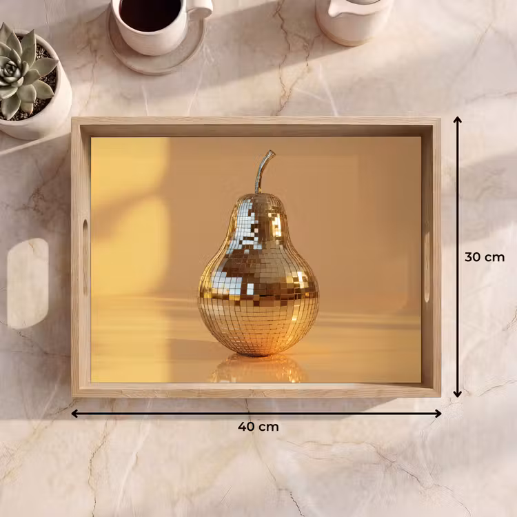 Dienblad - Goud - Disco - Glitter - Peer — 7