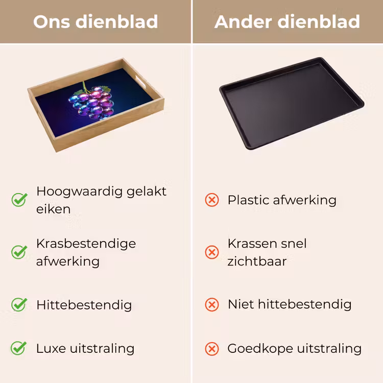 Dienblad - Paars - Disco - Feest - Druif — 9