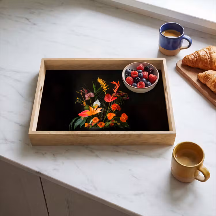 Dienblad - Schaal - Boeket - Bloemen — 3