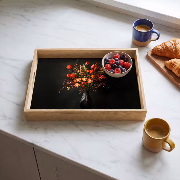 Dienblad - Bloemen - Takken - Boeket — 3