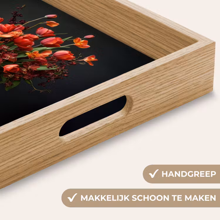Dienblad - Boeket - Tulpen - Vaas - Rood — 8