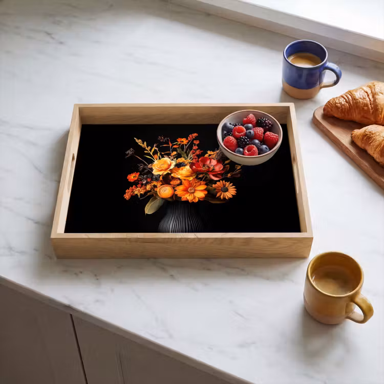 Dienblad - Herfst - Boeket - Oranje — 3