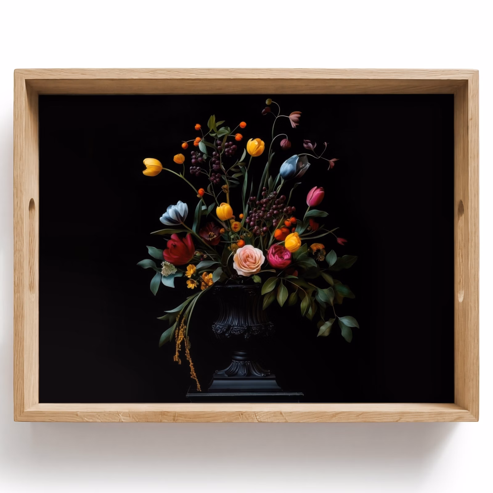 Dienblad - Klassiek - Vaas - Boeket - Bloemen — 1