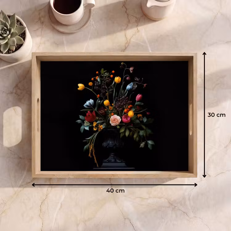 Dienblad - Klassiek - Vaas - Boeket - Bloemen — 7