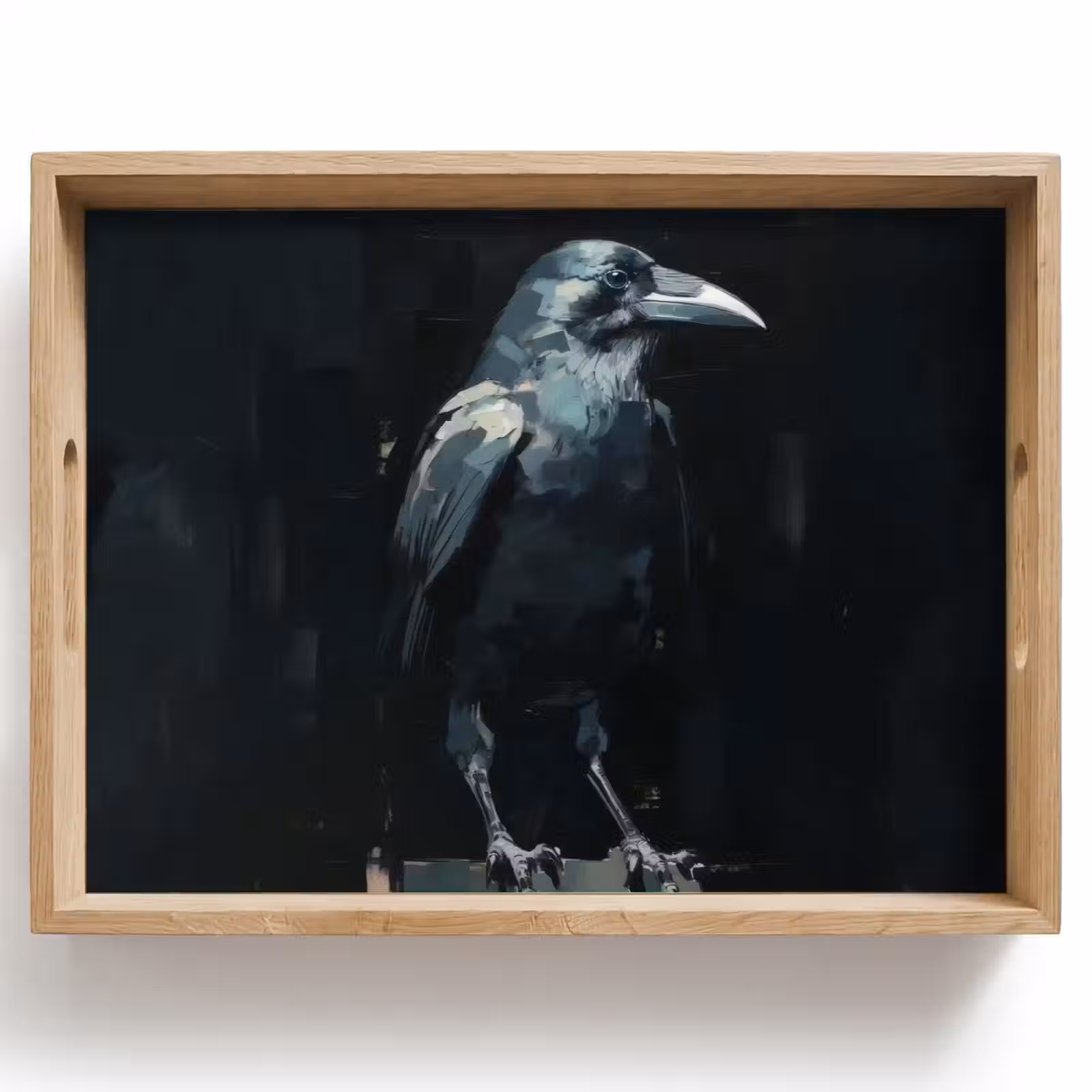 Dienblad - Raaf - Vogels - Zwart — 1