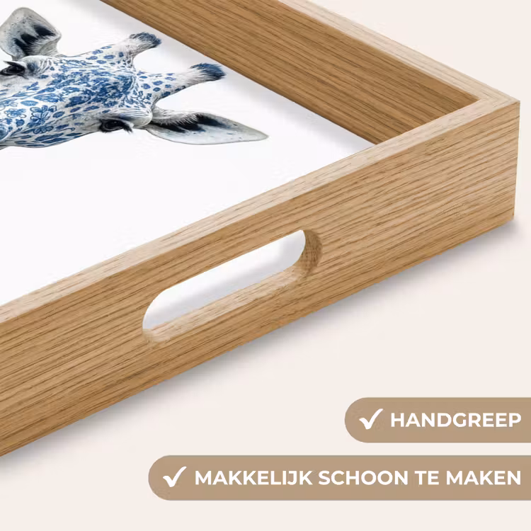 Dienblad - Giraffe - Delfts blauw - Dieren - Minimalistisch — 8