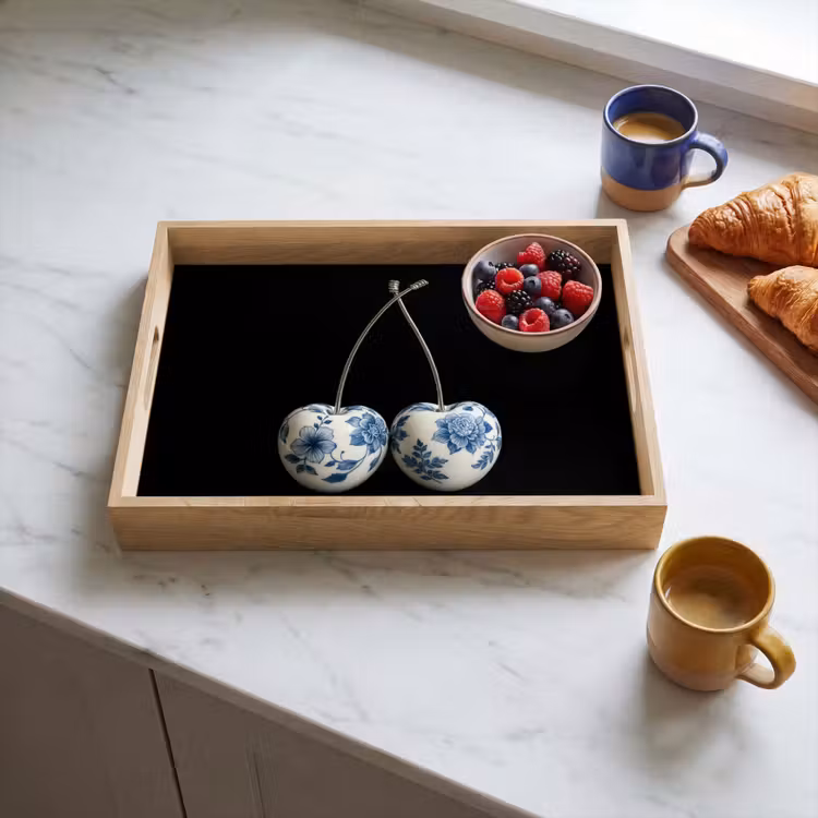 Dienblad - Kersen - Delfts blauw - Fruit — 3