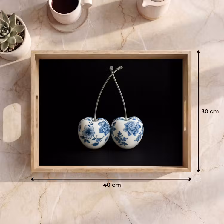 Dienblad - Kersen - Delfts blauw - Fruit — 7