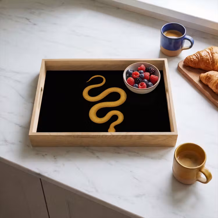 Dienblad - Slang - Minimalistisch - Goud — 3