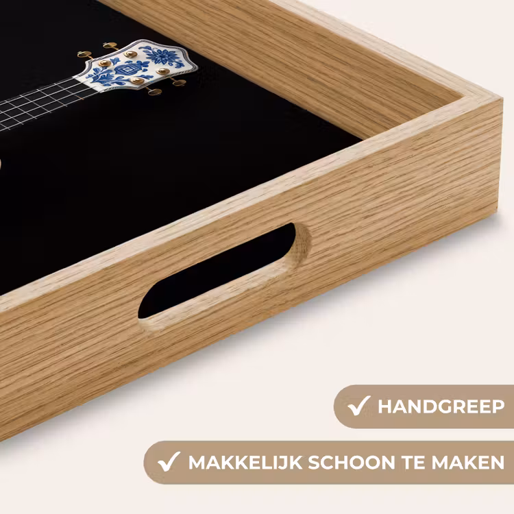 Dienblad - Ukelele - Delfts - Blauw - Muziek — 8