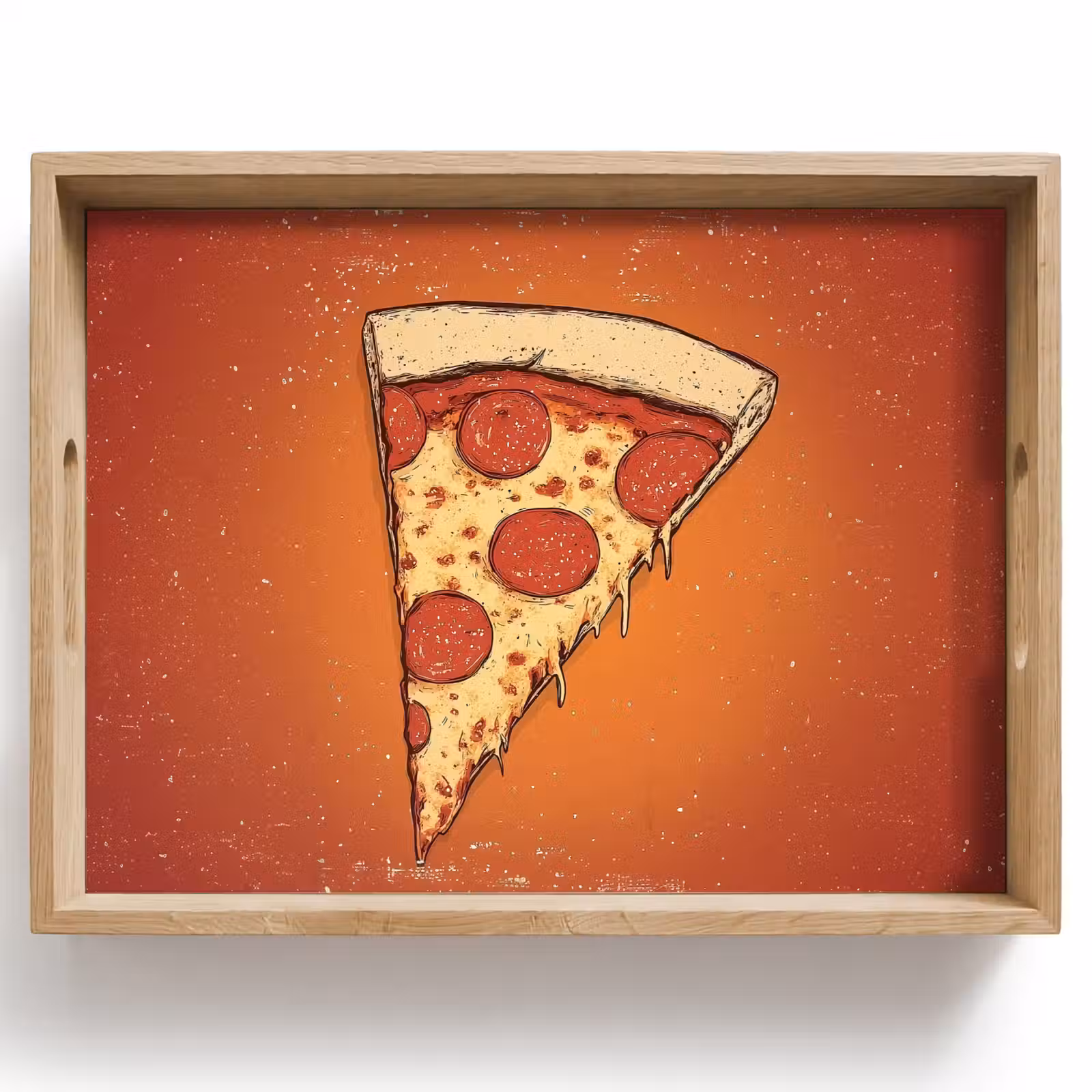 Dienblad - Pizza - Kaas - Rood - Pepperoni — 1